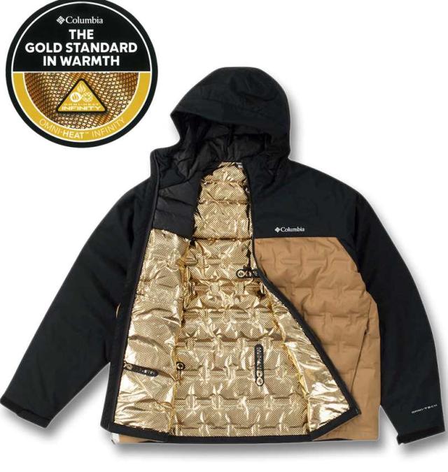 大きいサイズ Columbia グランドトレック2 ダウン フード ジャケット デルタ×ブラック 1X 2X 3X 4X 5X 6X/1273-4300-1-330