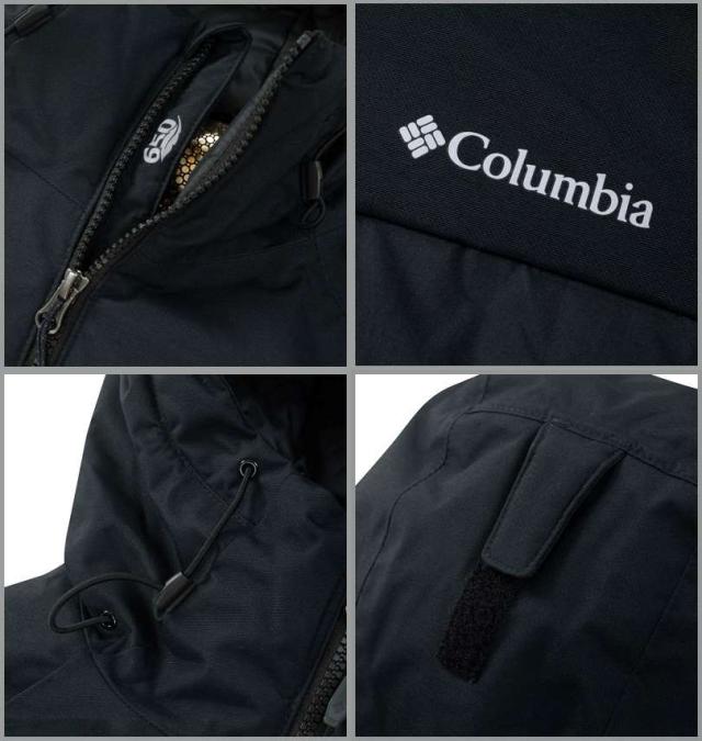 大きいサイズ Columbia グランドトレック2 ダウン フード ジャケット ブラック 1X 2X 3X 4X 5X 6X/1273-4300-2-330