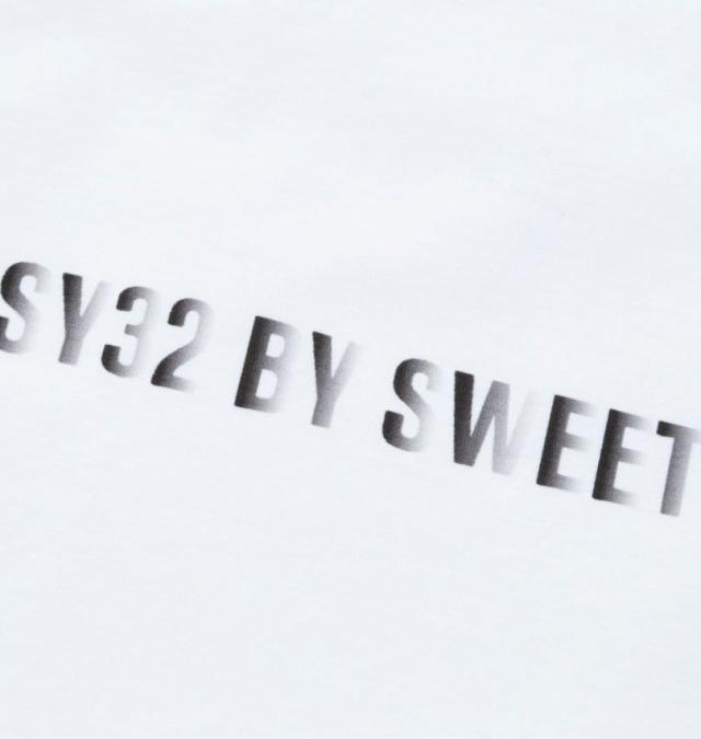 大きいサイズ SY32 by SWEET YEARS グラデーションロゴ 長袖 Tシャツ ホワイト 3L 4L 5L 6L/1278-5602-1-130