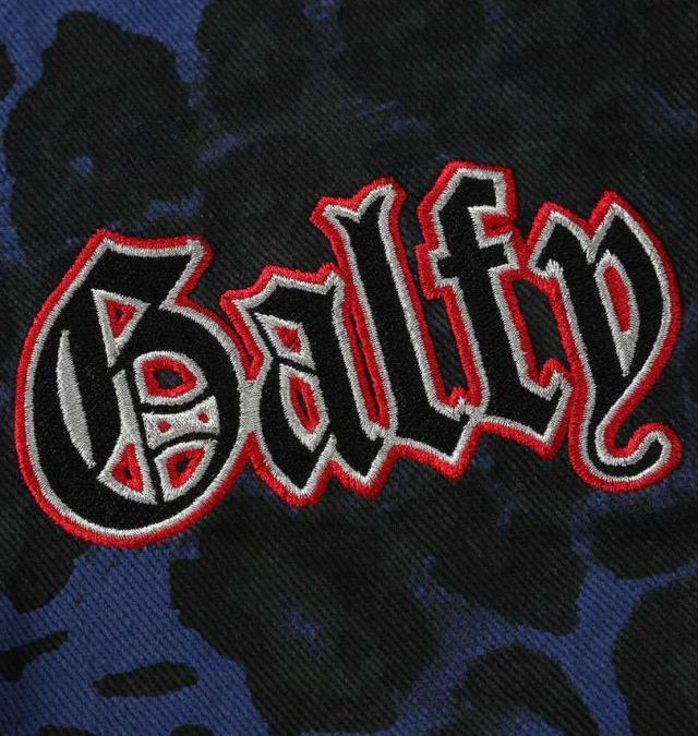 大きいサイズ GALFY GALひょうちゃん ハーフパンツ ブルーヒョウ柄 3L 4L 5L 6L/1254-5210-2-138