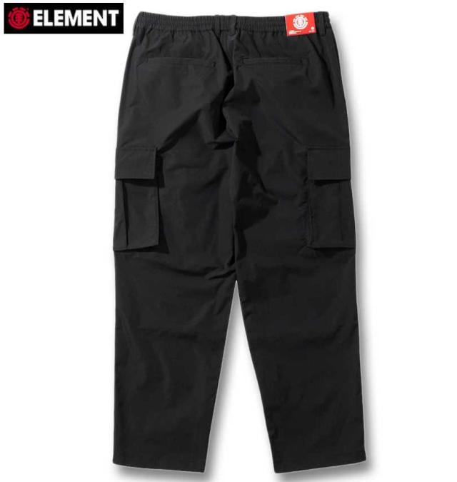 大きいサイズ ELEMENT SHOD カーゴパンツ ブラック 3L 4L 5L 6L/1274-4361-2-138