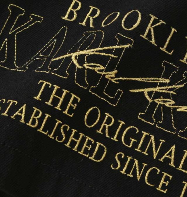 大きいサイズ KARL KANI デニム ハーフパンツ ブラック 100cm 110cm 120cm 130cm 140cm 150cm/1274-5215-2-138