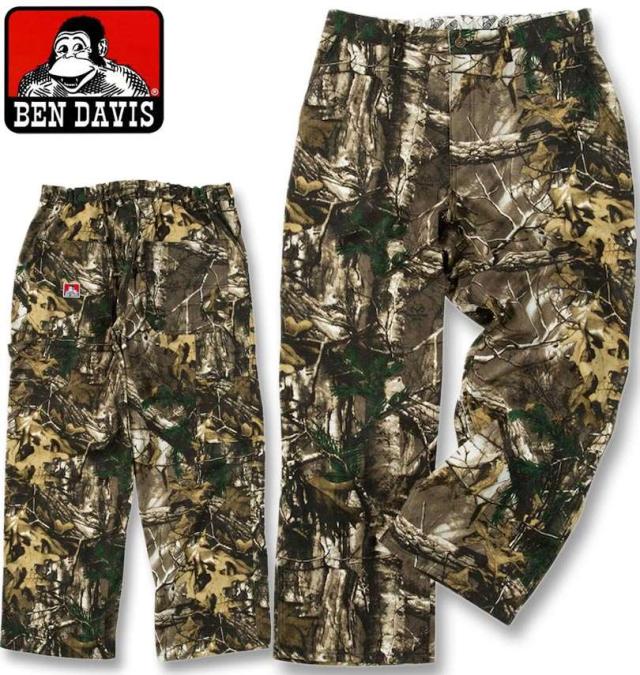 大きいサイズ BEN DAVIS ツイル ペインターパンツ カモフラ 3L 4L 5L 6L/1274-5355-1-138