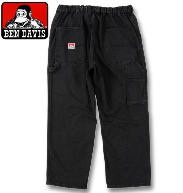 大きいサイズ BEN DAVIS ツイル ペインターパンツ ブラック 3L 4L 5L 6L/1274-5355-2-138