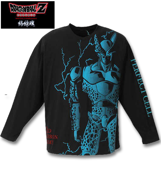 大きいサイズ 絡繰魂×DRAGONBALL Z セル完全体長袖Tシャツ ブラック 3L 4L 5L 6L/1278-0680-1-138