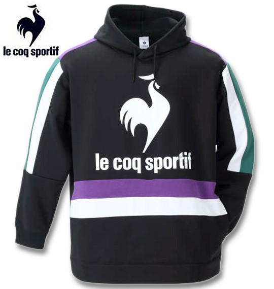 大きいサイズ LE COQ SPORTIF 裏起毛スウェットプルパーカー ブラック 2L 3L 4L 5L 6L/1278-1331-2-138