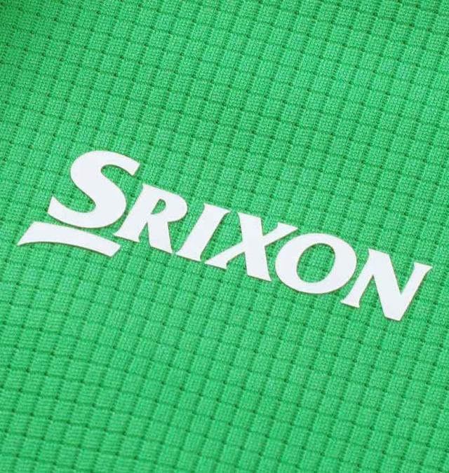 大きいサイズ SRIXON 【香妻プロ共同開発】スリーブ配色ワッフルメッシュ半袖シャツ グリーン 3L 4L 5L 6L/1278-3242-2-138