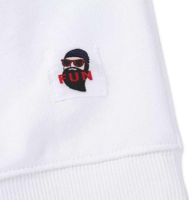 大きいサイズ FUN for modemdesign fun friends ojisan プルパーカー ホワイト 3L 4L 5L 6L/1278-3609-1-138