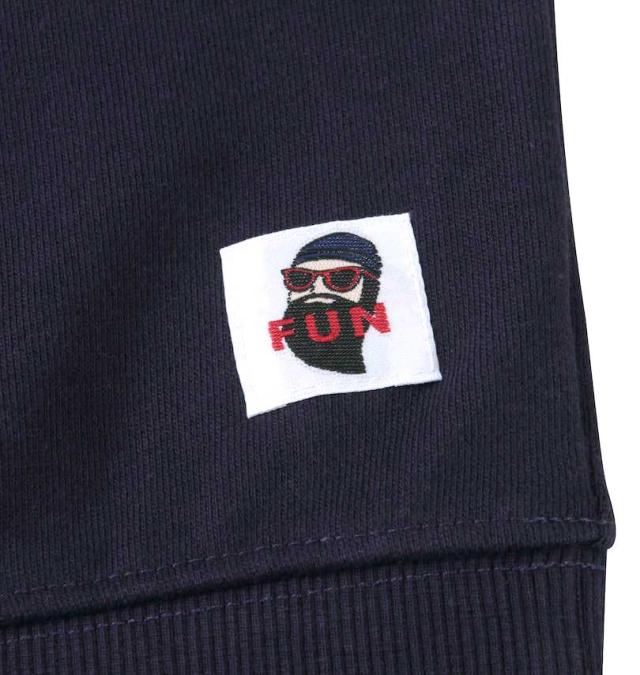 大きいサイズ FUN for modemdesign fun friends ojisan プルパーカー ネイビー 3L 4L 5L 6L/1278-3609-2-138