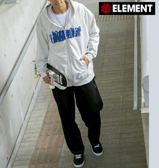 大きいサイズ ELEMENT BOMBING フルジップパーカー グレーヘザー 3L 4L 5L 6L/1278-3627-1-138