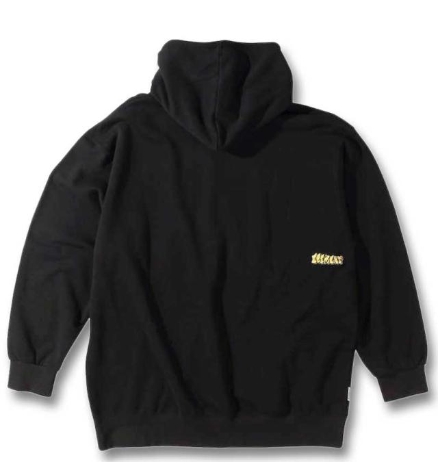 大きいサイズ ELEMENT BOMBING フルジップパーカー ブラック 3L 4L 5L 6L/1278-3627-2-138