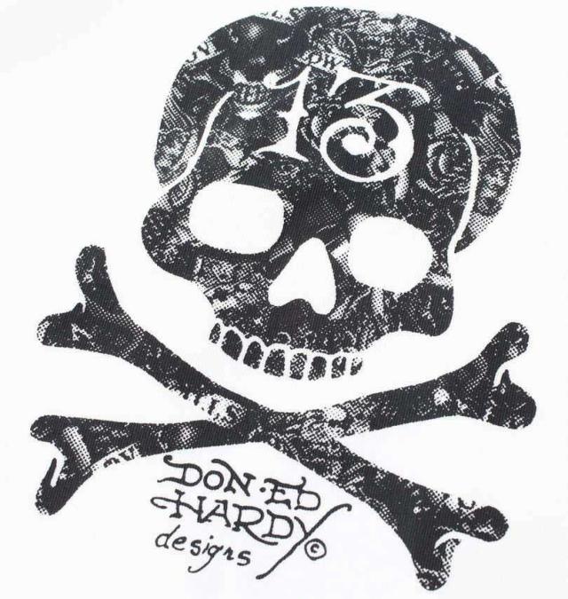 大きいサイズ Ed Hardy ゼブラ フェイクファーライン 半袖 ジャージ 上下セット ホワイト 3L 4L 5L 6L 8L/1278-4517-1-138