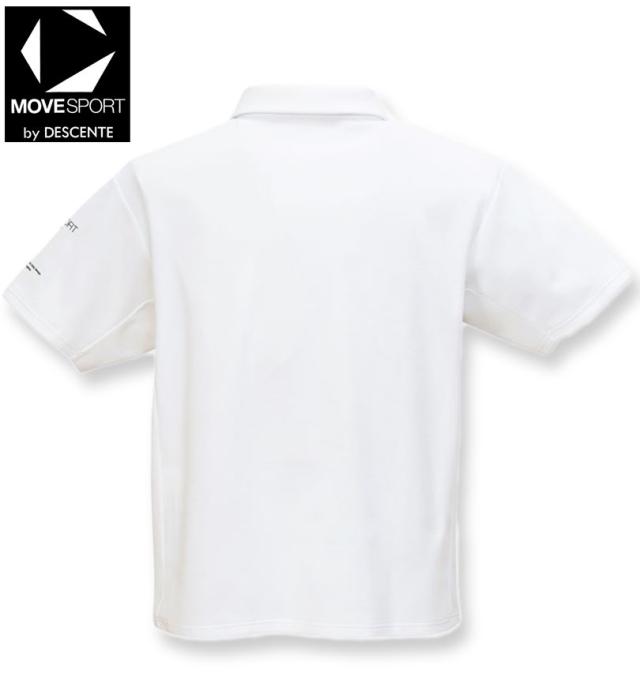 大きいサイズ MOVESPORT SUNSCREEN 鬼鹿の子 半袖 ポロシャツ ホワイト 3L 4L 5L 6L/1278-5231-1-138