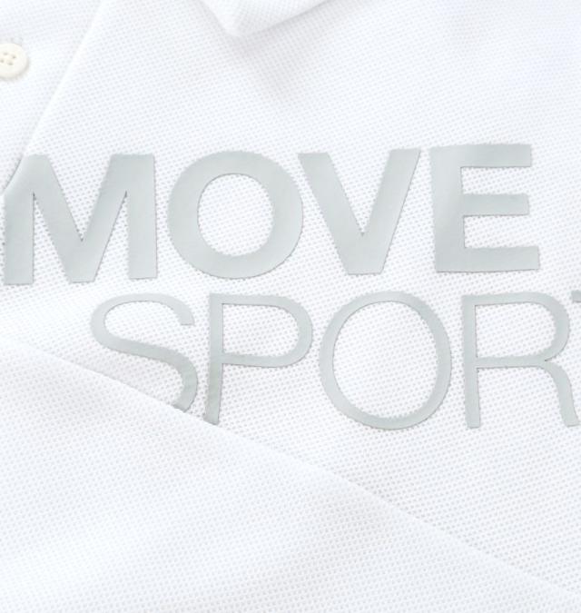 大きいサイズ MOVESPORT SUNSCREEN 鬼鹿の子 半袖 ポロシャツ ホワイト 3L 4L 5L 6L/1278-5231-1-138