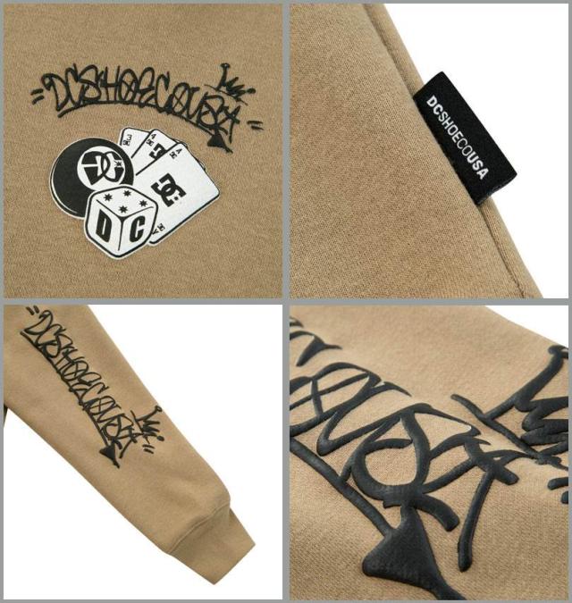 大きいサイズ DCSHOES GAME プルパーカー ベージュ 3L 4L 5L 6L/1278-5316-1-138