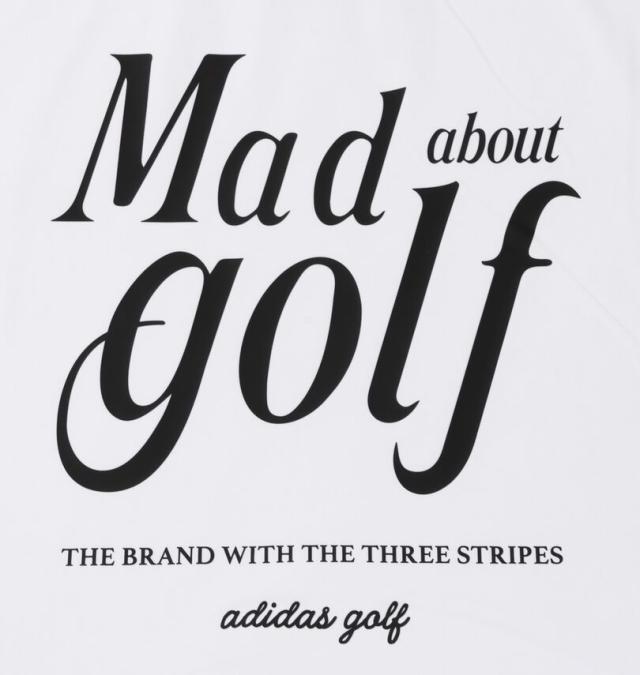 大きいサイズ adidas golf アディダスゴルフ バックグラフィック 長袖 モックネックシャツ ホワイト 3XL 4XL 5XL/1278-5351-1-138