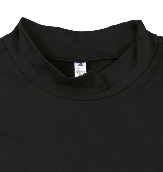 大きいサイズ adidas golf アディダスゴルフ バックグラフィック 長袖 モックネックシャツ ブラック 3XL 4XL 5XL/1278-5351-2-138
