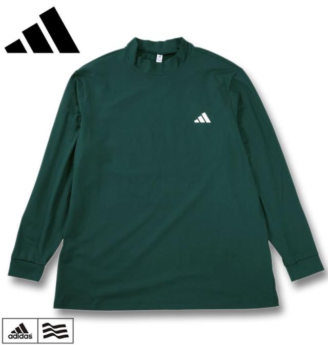 大きいサイズ adidas golf アディダスゴルフ バックグラフィック 長袖 モックネックシャツ オーロラアイビー 3XL 4XL 5XL/1278-5351-3-138