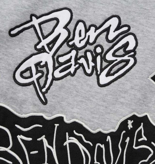 大きいサイズ BEN DAVIS 裏毛 マルチワッペン プルパーカー ミックスグレー 3L 4L 5L 6L/1278-6100-1-138_3