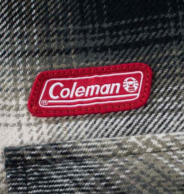 大きいサイズ Coleman ビエラ起毛 裏キルト シャツジャケット アイボリー系 3L 4L 5L 6L/1273-4600-1-139