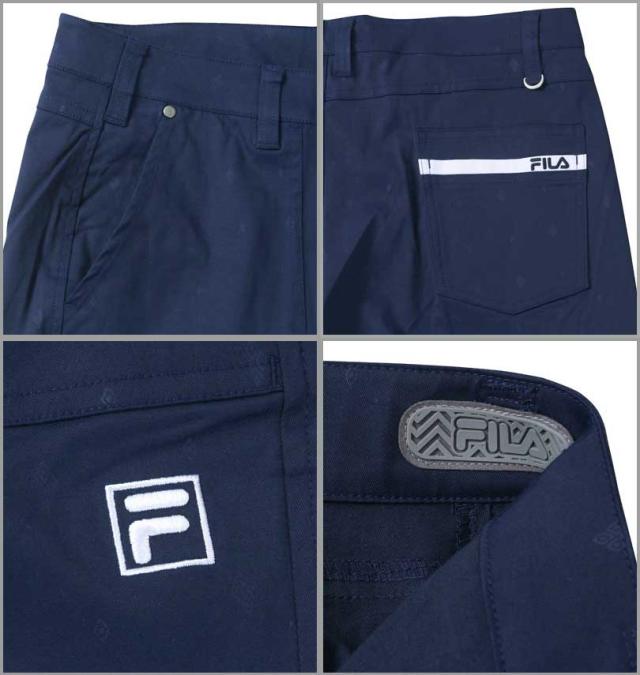 大きいサイズ FILA GOLF ストレッチツイル テーパードパンツ ネイビー 100cm〜130cm/1274-3330-2-140