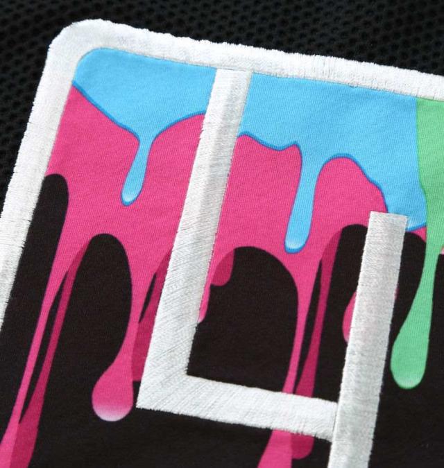 大きいサイズ LOUDMOUTH モックネック 半袖シャツ ブラック 3L 4L 5L 6L/1278-5225-1-140