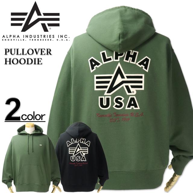 大きいサイズ ALPHA アルファ FLYING-A バックプリント プルオーバーパーカー 3L 4L 5L/RW-TC1642の通販は
