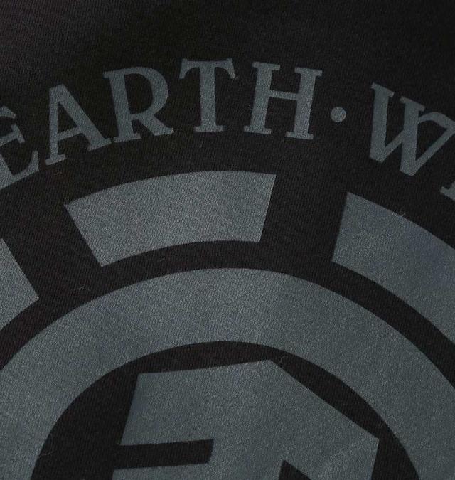 大きいサイズ ELEMENT LOGO フルジップ パーカー ブラック 3L 4L 5L 6L/1278-5367-2-145