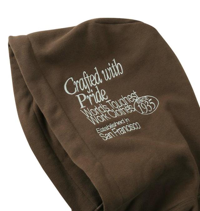 大きいサイズ BEN DAVIS スラントロゴ フルジップ パーカー ブラウン 3L 4L 5L 6L/1278-5614-2-145