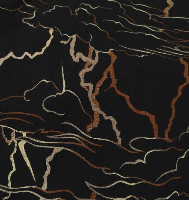 大きいサイズ 絡繰魂 龍×富士 半袖 Tシャツ ブラック 3L 4L 5L 6L 8L/1258-5251-1-148