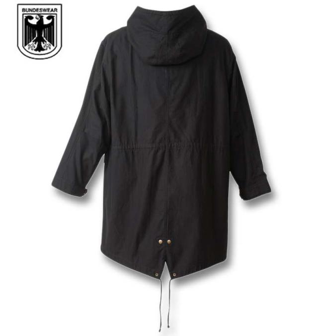 大きいサイズ BUNDESWEAR M-51 ツイル モッズコート ブラック 3L 4L 5L 6L 8L/1263-4300-2-148