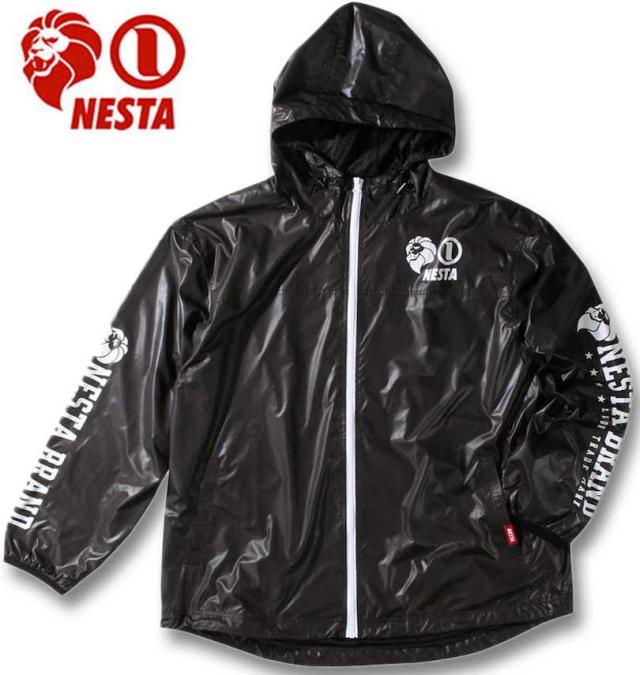 大きいサイズ NESTA BRAND マイクロタフタ 裏地付ジャケット ブラック 3L 4L 5L 6L 8L/1273-3305-2-148の通販は