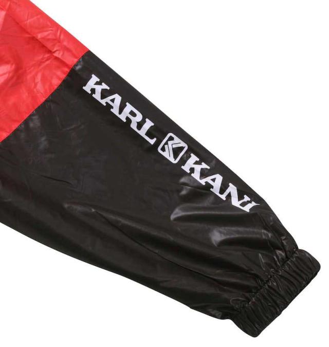 大きいサイズ KARL KANI マイクロタフタ裏地付 ジャケット レッド 3L 4L 5L 6L 8L/1273-3310-2-148