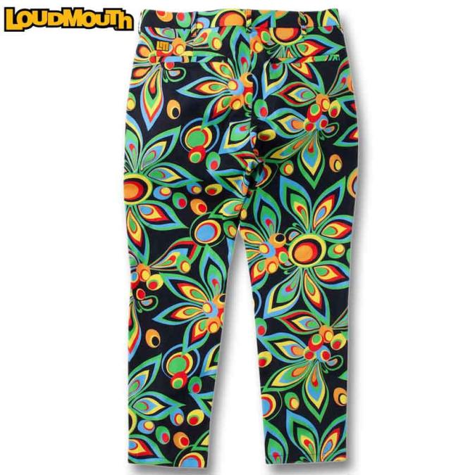 大きいサイズ LOUDMOUTH ストレッチ ツイル 柄 ゴルフ ロングパンツ 100cm 105cm 110cm 115cm 120cm 130cm/1274-4265-1-248