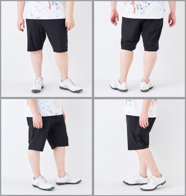 大きいサイズ FILA GOLF 8WAY ストレッチ ツイル ハーフパンツ ブラック 100cm 105cm 110cm 115cm 120cm 130cm/1274-5251-2-148