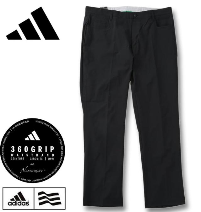 大きいサイズ adidas golf アディダスゴルフ TWIST WEAVE 360 GRIP 5ポケット パンツ ブラック 104cm 108cm/1274-6200-2-148