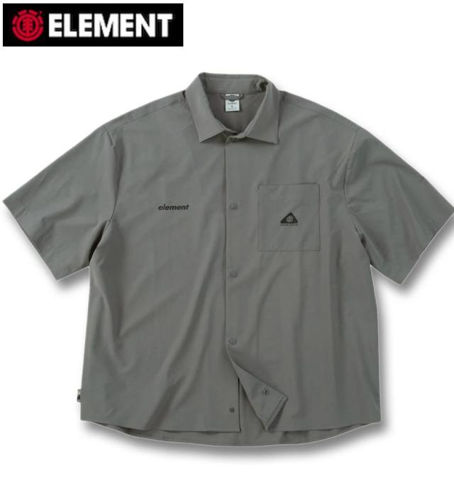 大きいサイズ ELEMENT WATER 半袖シャツ グレー 3L 4L 5L 6L/1277-5245-1-148