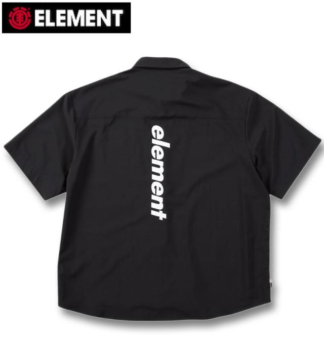 大きいサイズ ELEMENT WATER 半袖シャツ ブラック 3L 4L 5L 6L/1277-5245-2-148