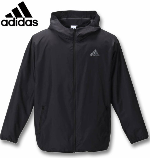 大きいサイズ adidas アディダス ウーブンフードジャケット ブラック 3XO〜8XO/1273-3350-2-149
