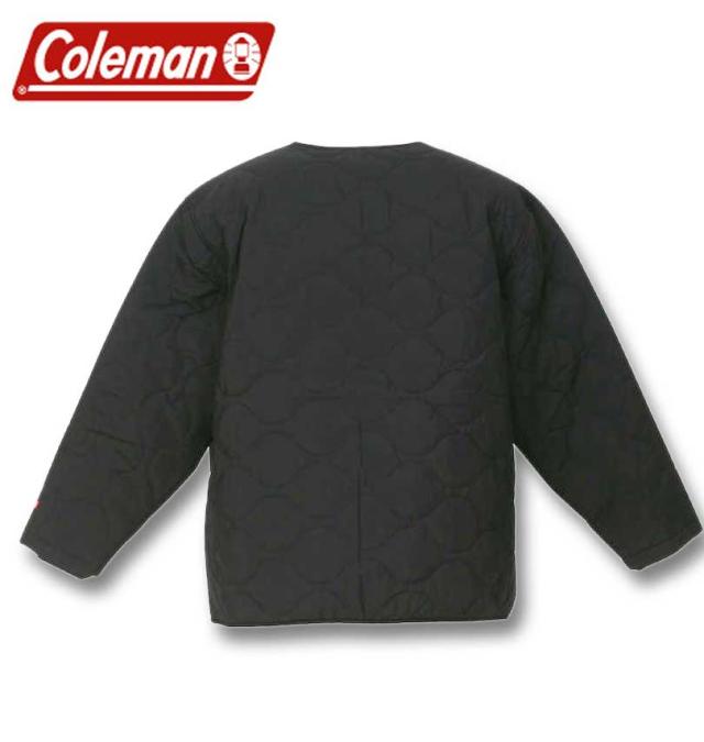 大きいサイズ Coleman フルダルナイロンリップ キルトジャケット ブラック 3L 4L 5L 6L 8L/1273-3390-2-149