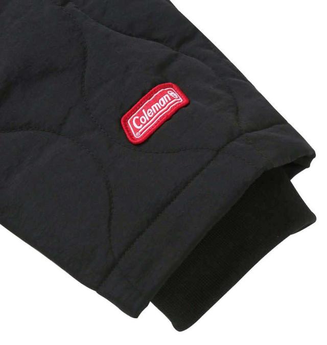 大きいサイズ Coleman フルダルナイロンリップ キルトジャケット ブラック 3L 4L 5L 6L 8L/1273-3390-2-149