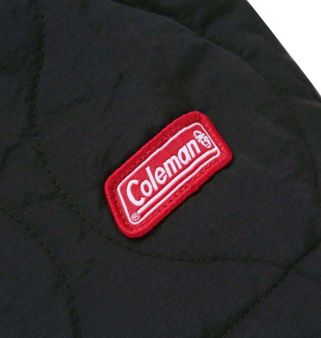 大きいサイズ Coleman フルダルナイロンリップ キルトジャケット ブラック 3L 4L 5L 6L 8L/1273-3390-2-149