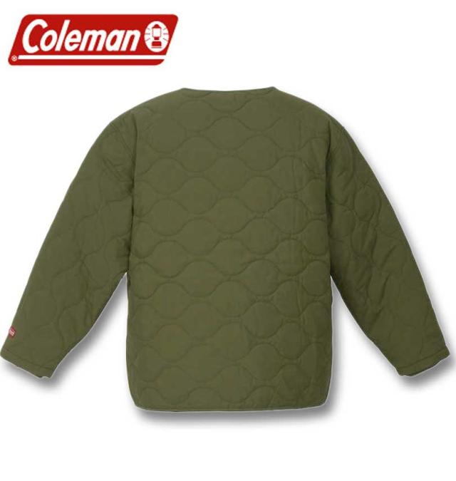 大きいサイズ Coleman フルダルナイロンリップ キルトジャケット カーキ 3L 4L 5L 6L 8L/1273-3390-3-149