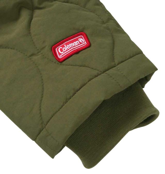 大きいサイズ Coleman フルダルナイロンリップ キルトジャケット カーキ 3L 4L 5L 6L 8L/1273-3390-3-149