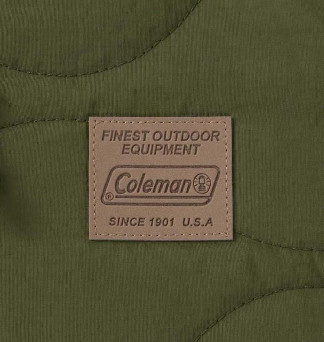 大きいサイズ Coleman フルダルナイロンリップ キルトジャケット カーキ 3L 4L 5L 6L 8L/1273-3390-3-149