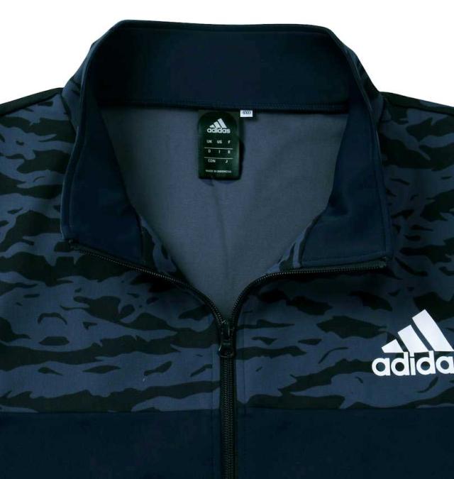 大きいサイズ adidas(アディダス) カモフラプリントウォームアップジャケット ネイビーカモ 3XO〜8XO/1276-2324-1-149