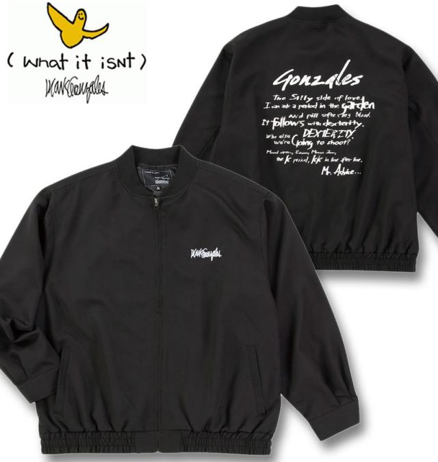 大きいサイズ (What it isNt) ポリクロス ワークジャケット ブルゾン ブラック 3L 4L 5L 6L 8L/1273-4651-2-150