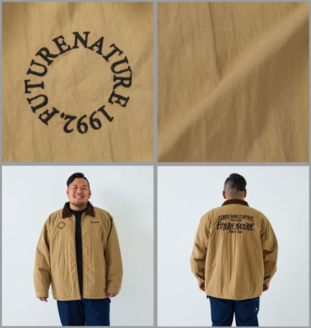 大きいサイズ ELEMENT DUTY BUDDY 薄中綿 ブルゾン ブラウン 3L 4L 5L 6L/1273-5305-1-250