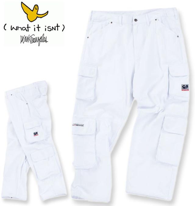 大きいサイズ (What it isNt) ツイル 8ポケット カーゴパンツ ホワイト 100cm 110cm 120cm 130cm 140cm 150cm/1274-4635-1-150の通販は 16,500円