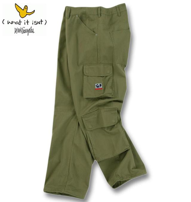 大きいサイズ (What it isNt) ツイル 8ポケット カーゴパンツ カーキ 100cm 110cm 120cm 130cm 140cm 150cm/1274-4635-3-150